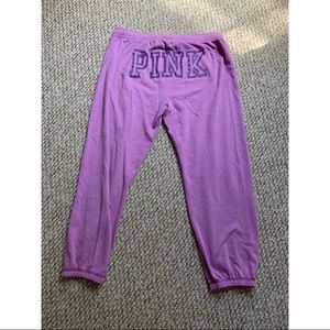 Victoria’s Secret PINK Purple Capri sweatpants
